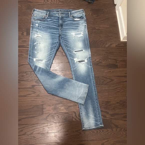 American Eagle Men’s Stacked Jeans – Size 40x32 | NWOT | Distressed - Picture 5 of 9